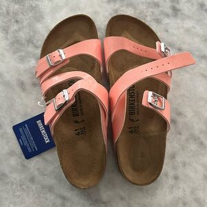 NWT Birkenstock coral Salina BS sandal size 41 narrow fit
